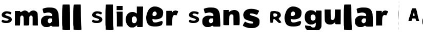 Small Slider Sans font download