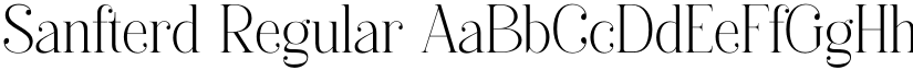 Sanfterd Regular font