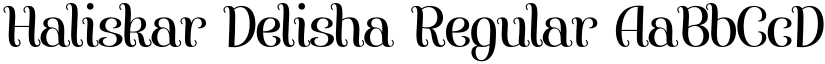 Haliskar Delisha font download