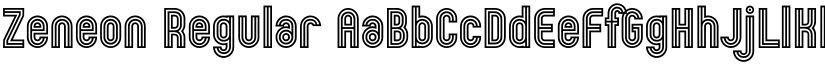 Zeneon Regular font