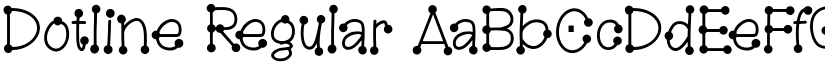 Dotline Regular font