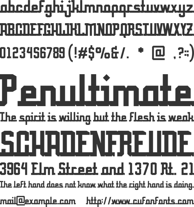 Halimah font preview