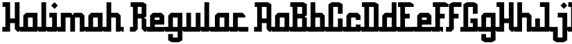 Halimah Regular font