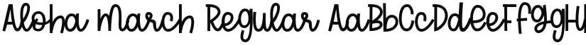Aloha March font download