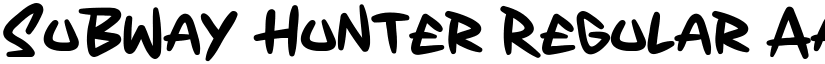 Subway Hunter Regular font