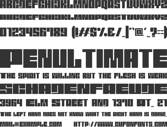 Monssla font preview