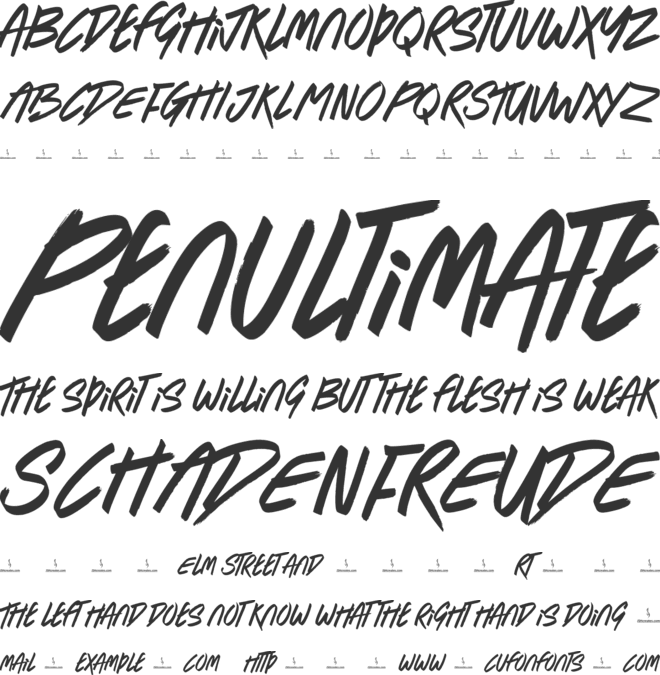 Rebel Warriors font preview