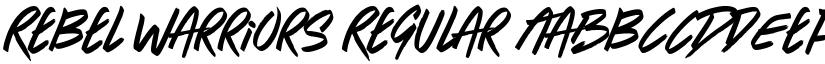 Rebel Warriors Regular font