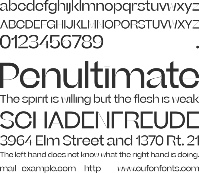 Beatrice Display Trial font preview