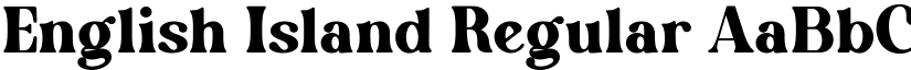 English Island Regular font