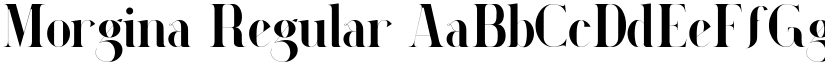 Morgina Regular font