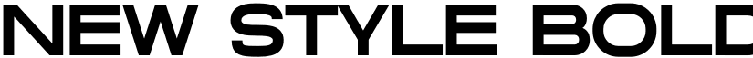 New Style Bold font