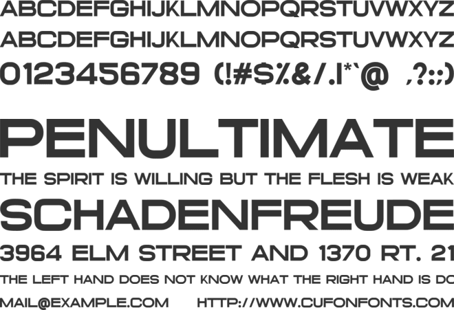 New Style font preview