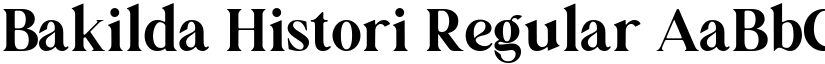 Bakilda Histori font download