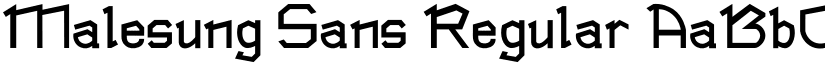 Malesung Sans font download