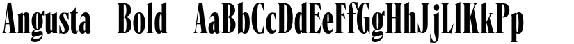 Angusta Bold font