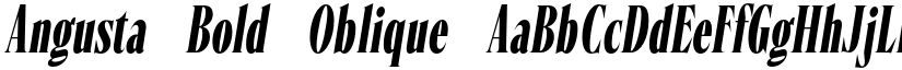 Angusta Bold Oblique font