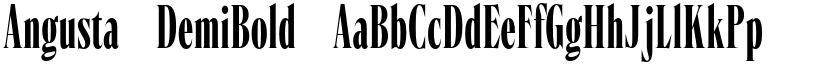 Angusta DemiBold font