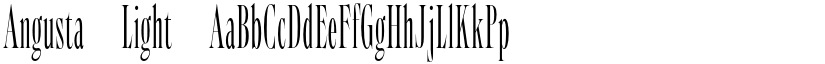 Angusta Light font