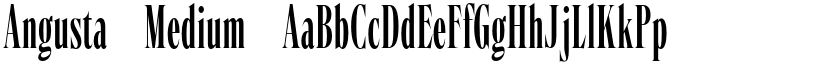 Angusta Medium font