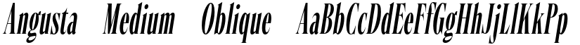 Angusta Medium Oblique font