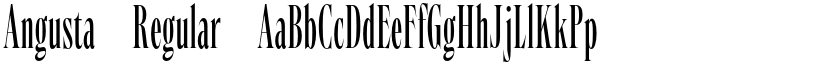 Angusta Regular font
