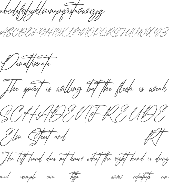 Jonathan Billy Free font preview
