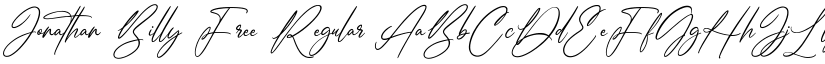 Jonathan Billy Free Regular font