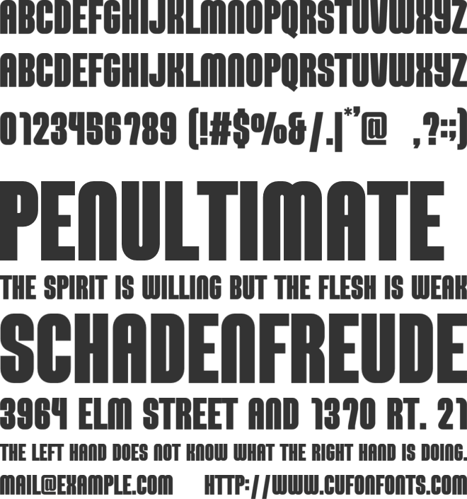 Dinamica font preview