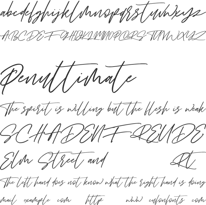 Queen Sheila Free font preview