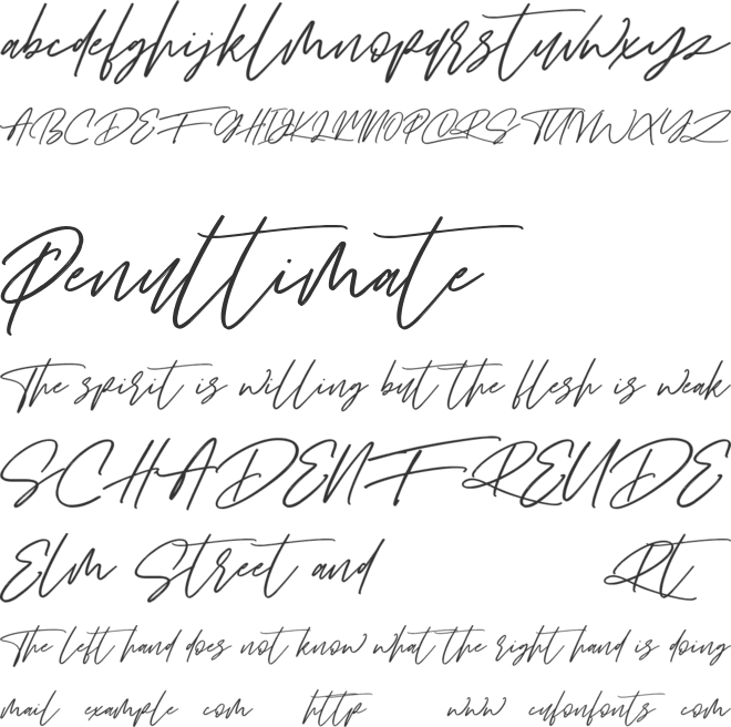 Queen Sheila Free font preview