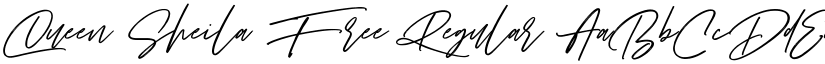 Queen Sheila Free Regular font