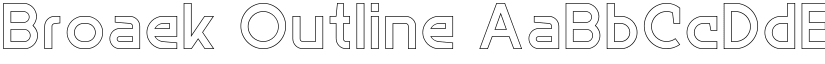 Broaek Outline font