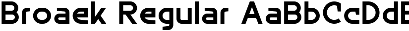 Broaek Regular font