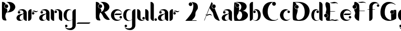 Parang_ Regular 2 font