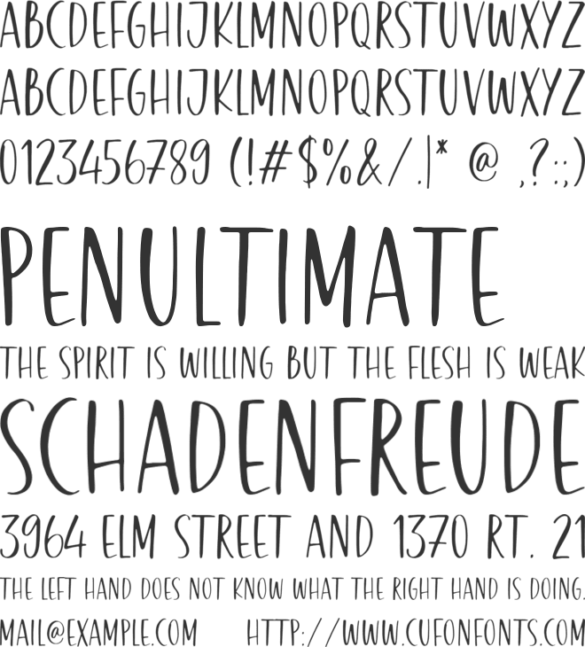 Honey Bread font preview