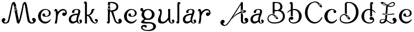 Merak Regular font