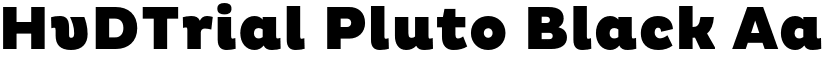 HvDTrial Pluto Black font