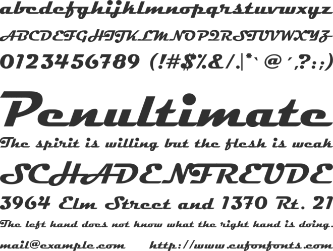 Magneto font preview