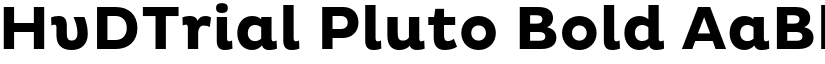 HvDTrial Pluto Bold font