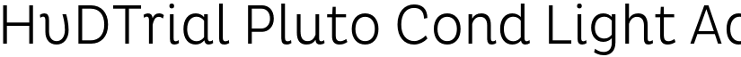 HvDTrial Pluto Cond Light font