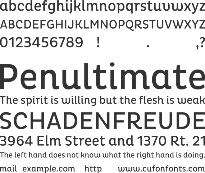 HvDTrial Pluto font preview