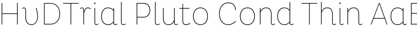 HvDTrial Pluto Cond Thin font