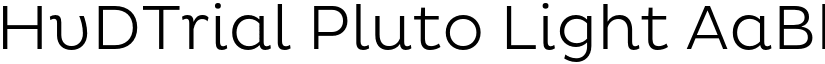 HvDTrial Pluto Light font