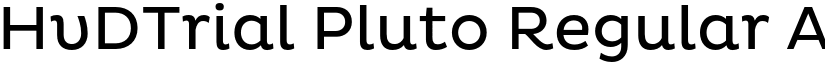 HvDTrial Pluto Regular font