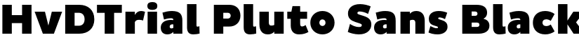 HvDTrial Pluto Sans Black font