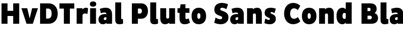 HvDTrial Pluto Sans Cond Black font