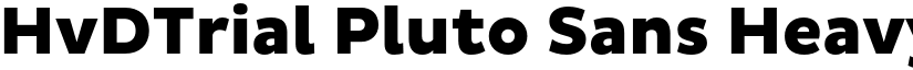 HvDTrial Pluto Sans Heavy font