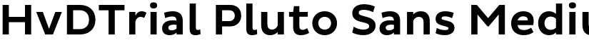 HvDTrial Pluto Sans Medium font
