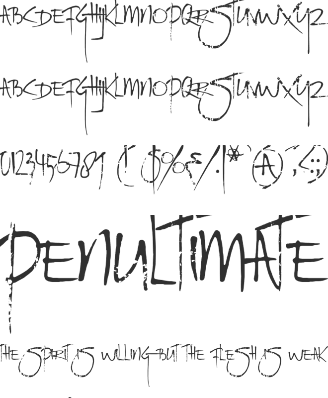 Rat Infested Mailbox font preview